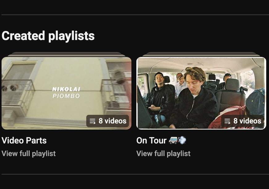 Adidas playlist screenshot detail