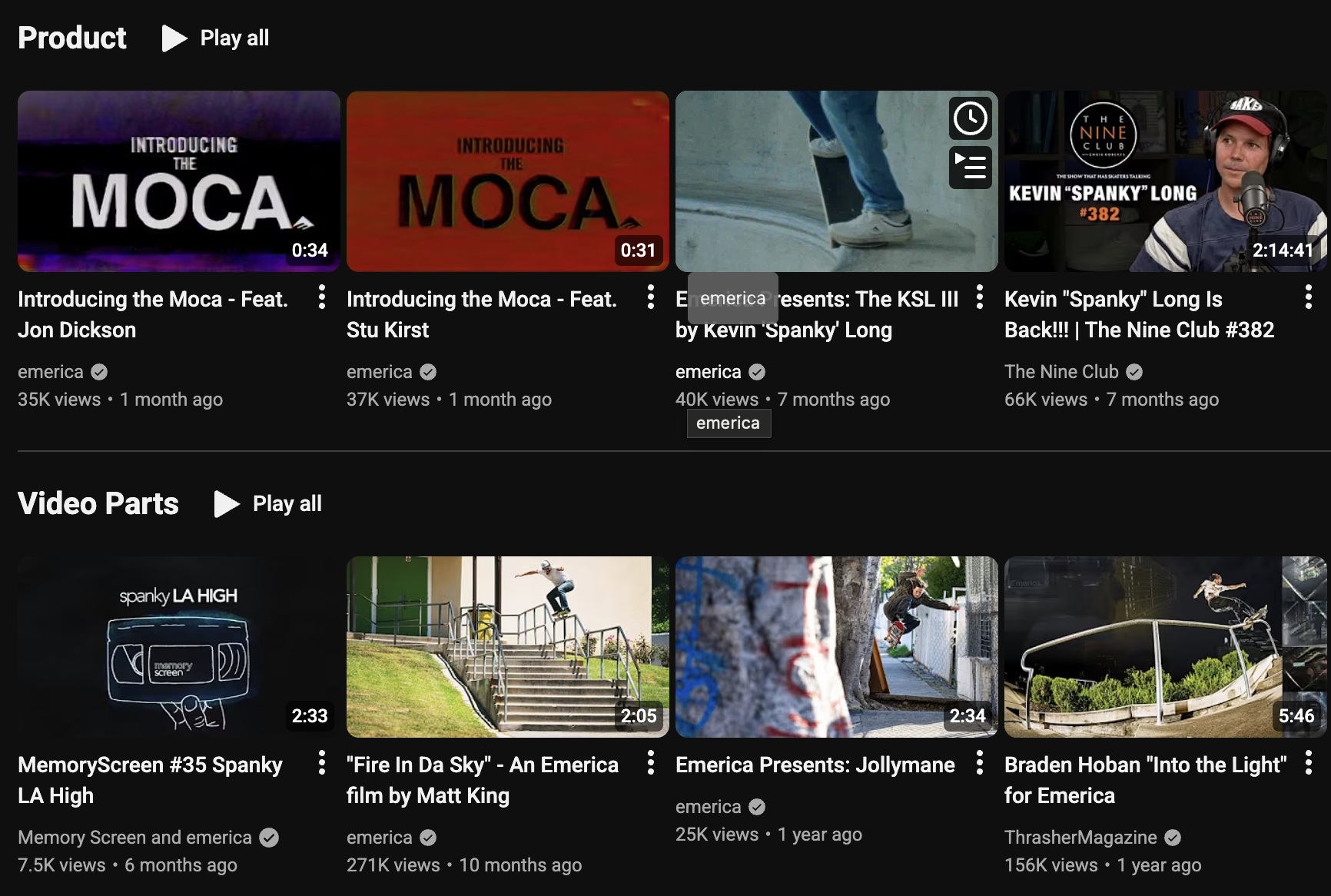 Emerica homepage screenshot detail for slacker ethic critique