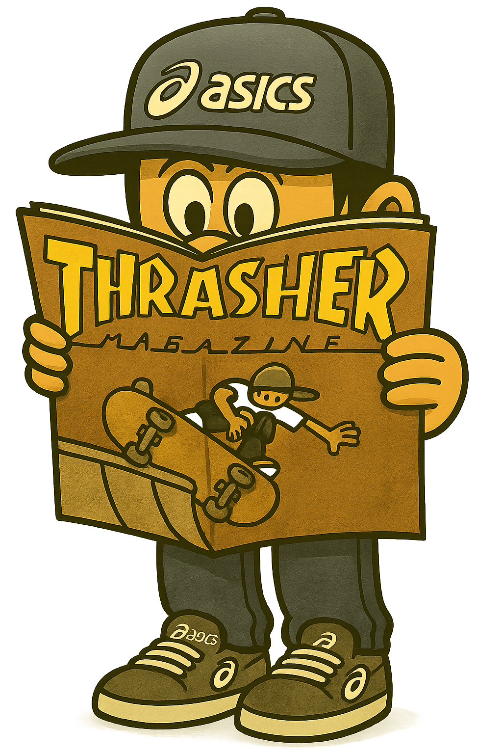 ASICS brand illustration